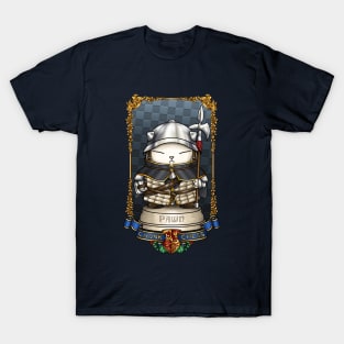 Medieval Chess Cat Pawn T-Shirt